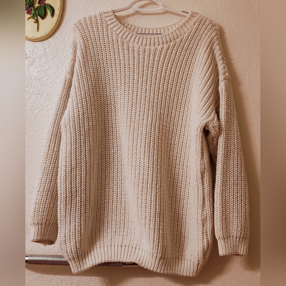 Cozy Cream/ White Sweater